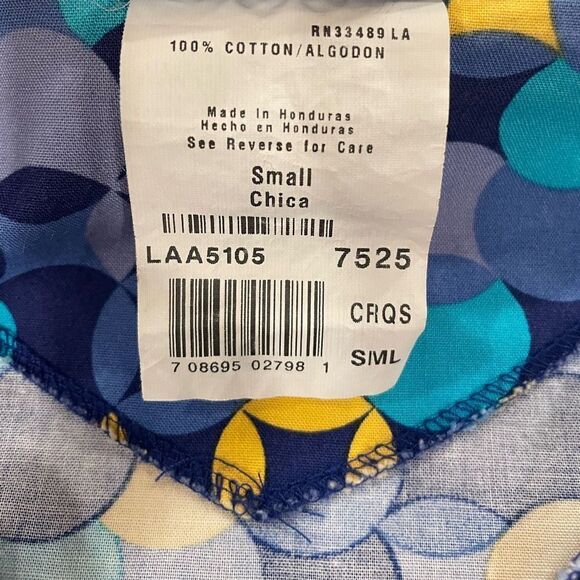 LANDAU Scrub Jacket Lab Coat Pockets Snap Closure Small - Picture 5 of 7